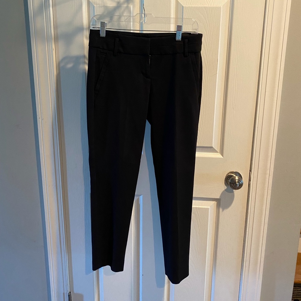 Loft ankle straight leg black pants
